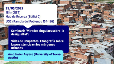 Seminaris “Mirades singulars sobre la desigualtat”